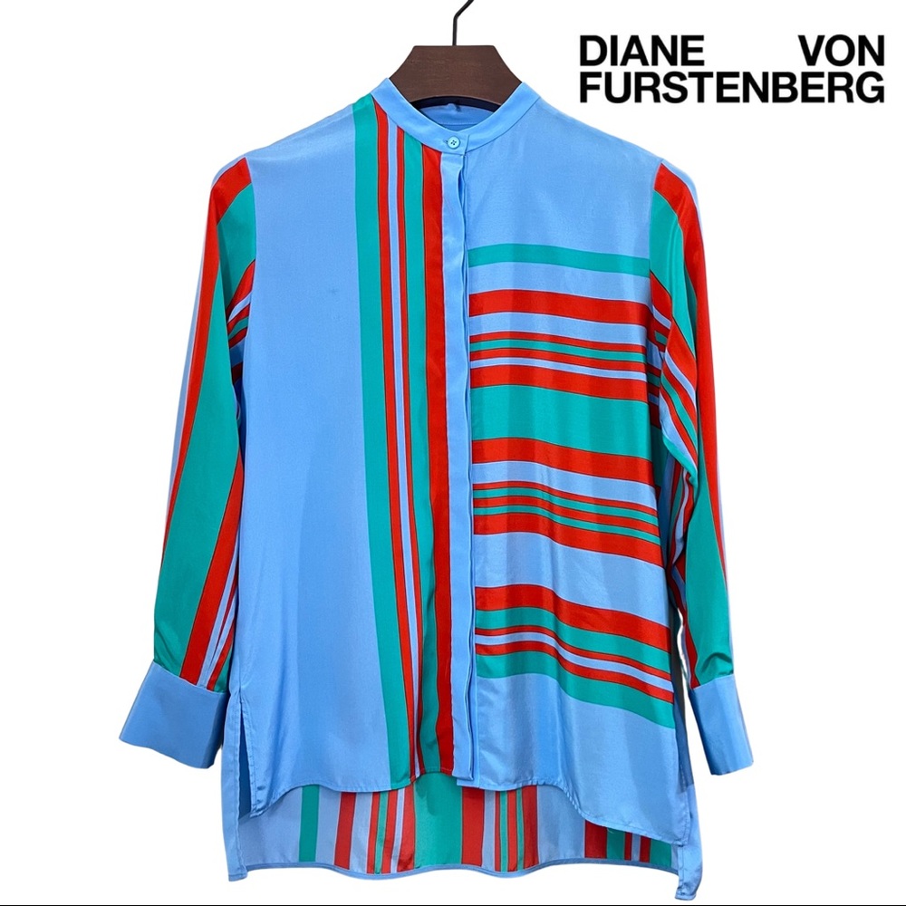 Diane Von Furstenberg Silk Button-Down Blouse